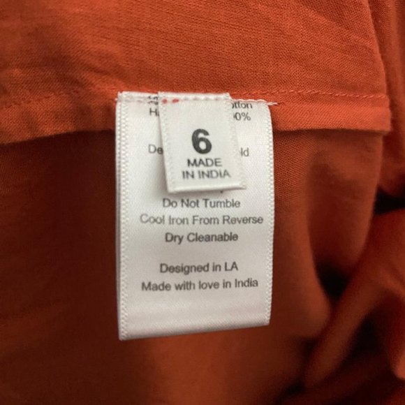 St. Roche Kite Dress in Burnt Orange Size 6 - Picture 12 of 13